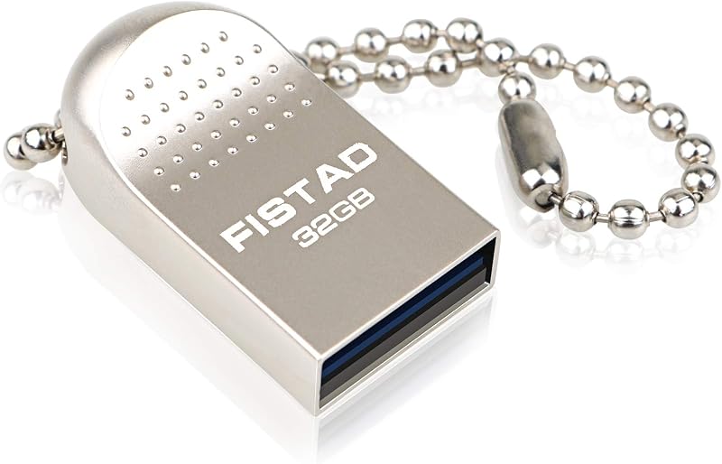 FISTAD 32GB USB Flash Drive Metal Waterproof Pen Drive Memory Stick Sliver PC