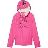 pink sherpa lined hood anorak