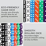 H&S 30x 16mm Dice Set 6 Colors 5 Pieces Each Color Eco Acrylic view 2