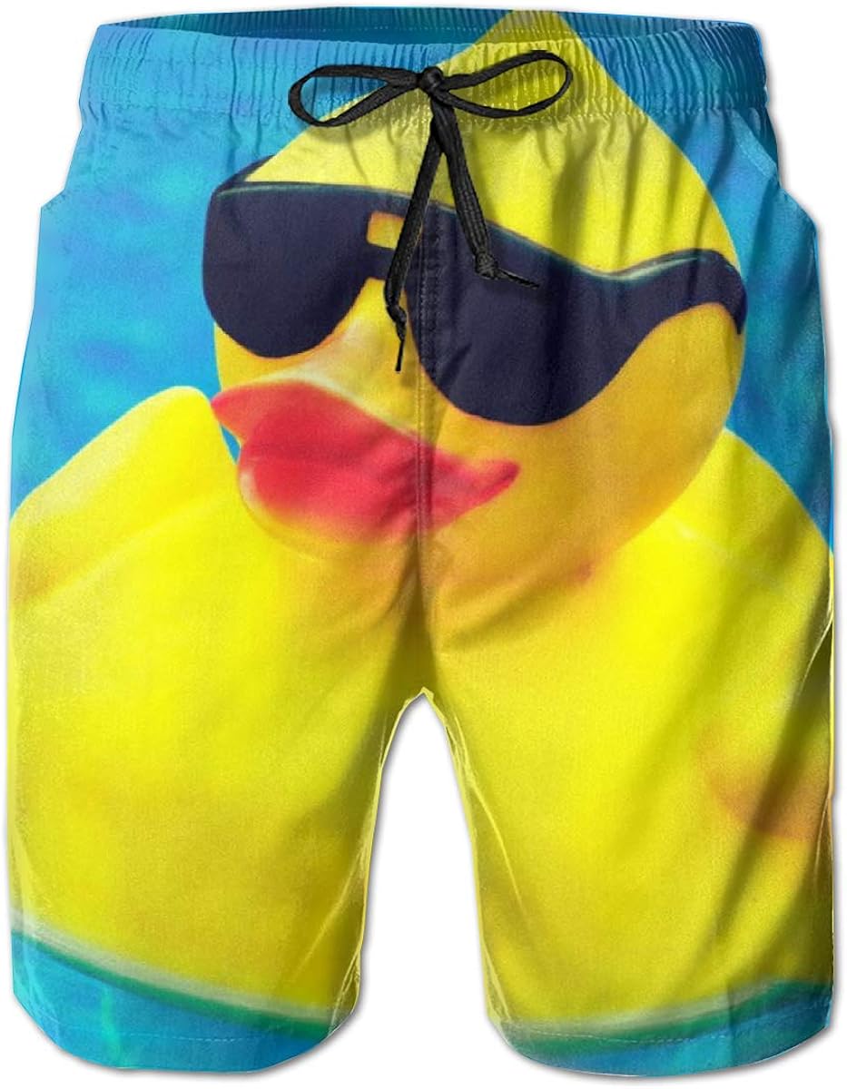 mens rubber ducky swim trunks