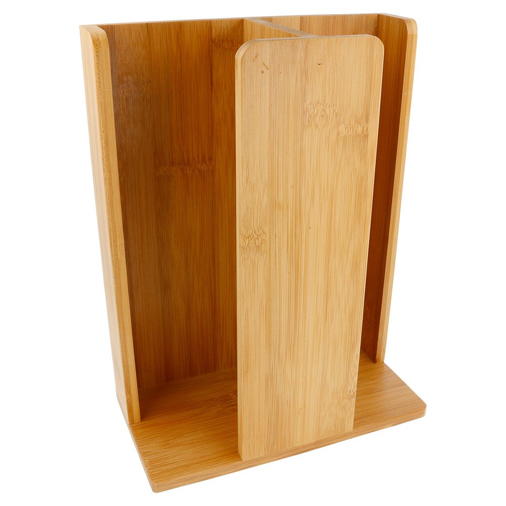 Glass & Lids Holder 23X12X30 Cm Natural Bamboo - 1 Units