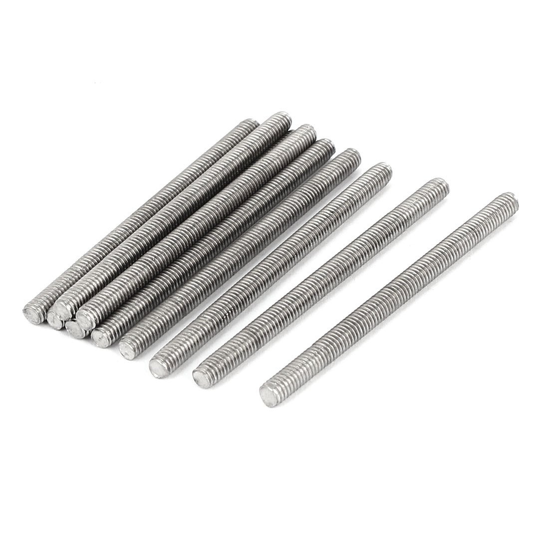 Sourcingmap M4 x 60mm 304 Stainless Steel Fully Threaded Rod Bar Studs Hardware 10 Pcs