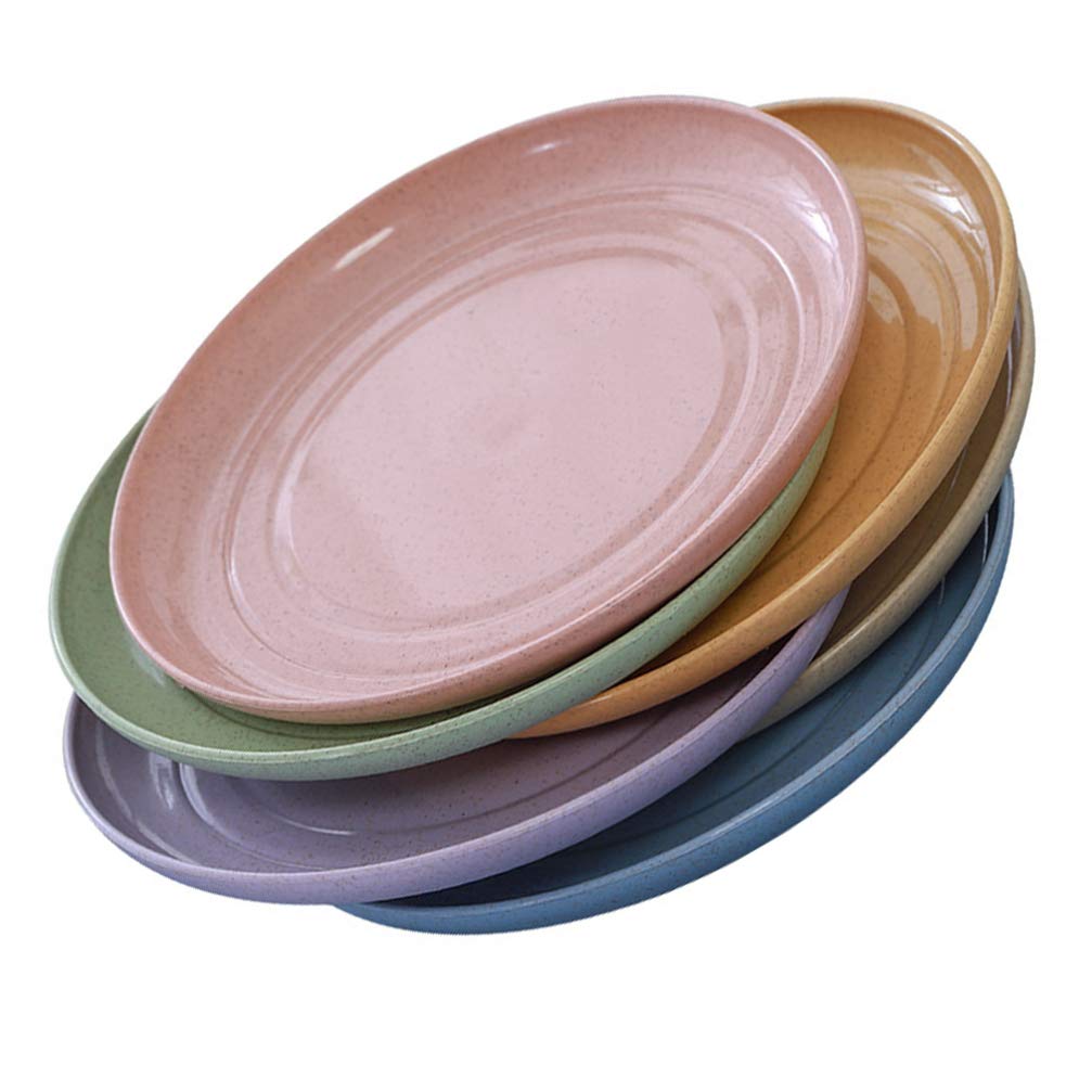 Buy UPKOCH 6pcs Dinner Plate Dish Multi Purpose Wheat Straw Deep Round