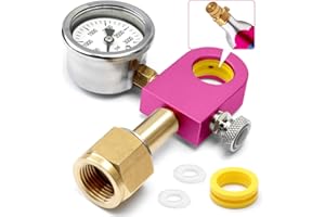 YUXIVCNE Soda Refill Adapter for Filling Soda maker pink Co2 Cylinder, CO2 refilling Adapter Compatible with DUO Terra Art pink soda Cylinder, Purple upgraded