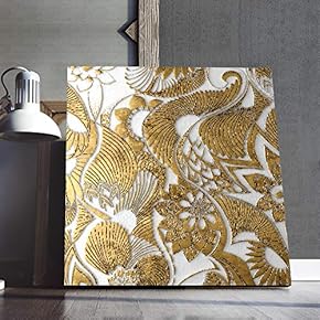 Gold Abstract Painting Artwork for Home Framed Crafted to Perfection Lovely Object of Art