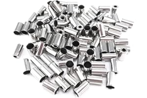 Practical Design100 Pcs Bike Brake Cable Cap Derailluer Housing Cap Line Outer Crimp Tips Aluminum Ring Ferrule Inner Cable E