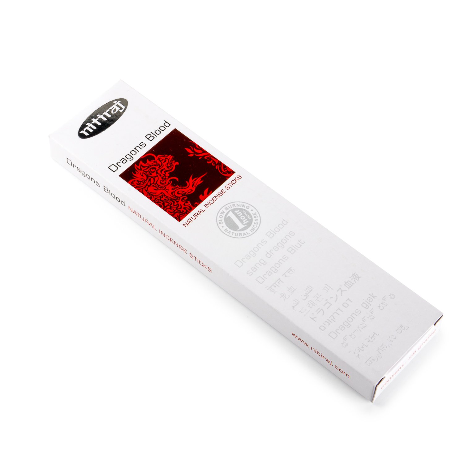 Nitiraj Platinum Fair Trade Dragons Blood Masala Incense 25g - Space Cleansing - Purification - Productivity- Courage