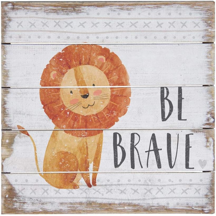 Simply Said, INC Perfect Pallet Petites 8" Wood Sign PET15768- Be Brave - Lion Nursery Decor