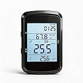 Bike Computer, GPS Wireless Cycling Computer, Bicycle Speedometer Odometer with IPX7 Waterproof, 2.4" LCD, Backlight, Long Battery Life for Road Bike MTB