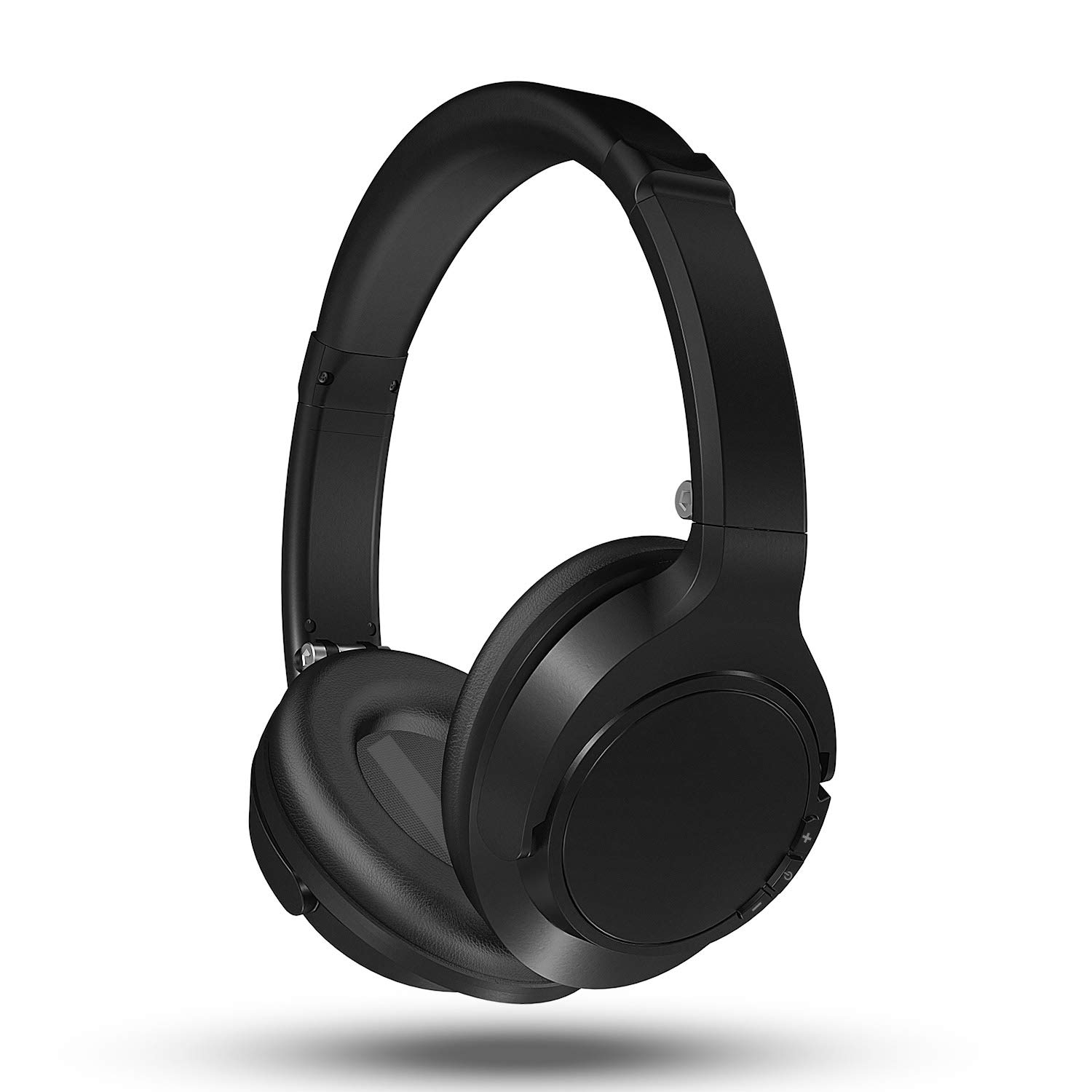 Bluetooth Kopfhörer Kabellos on Ear mit Sattem Bass, Mikrofon und 3,5-mm-Audioeingang, Federleichtes Headset für Handy, Tablets und PC (Schwarz)