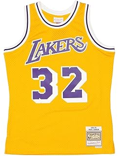 Magic Johnson Los Angeles Lakers Mitchell Ness Nba Throwback Hwc Jersey Gold Jerseys Amazon Canada
