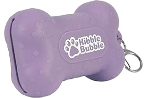 Kibble Bubble Dog Treat Pouch, Purple Bone