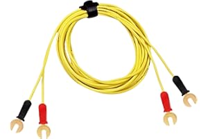CDPMWVC Ethernet Patch Panel Ground Wire,6 Foot Vehicle Ground Cord, 2 Pack Phonograph Turntable Ground Cable
