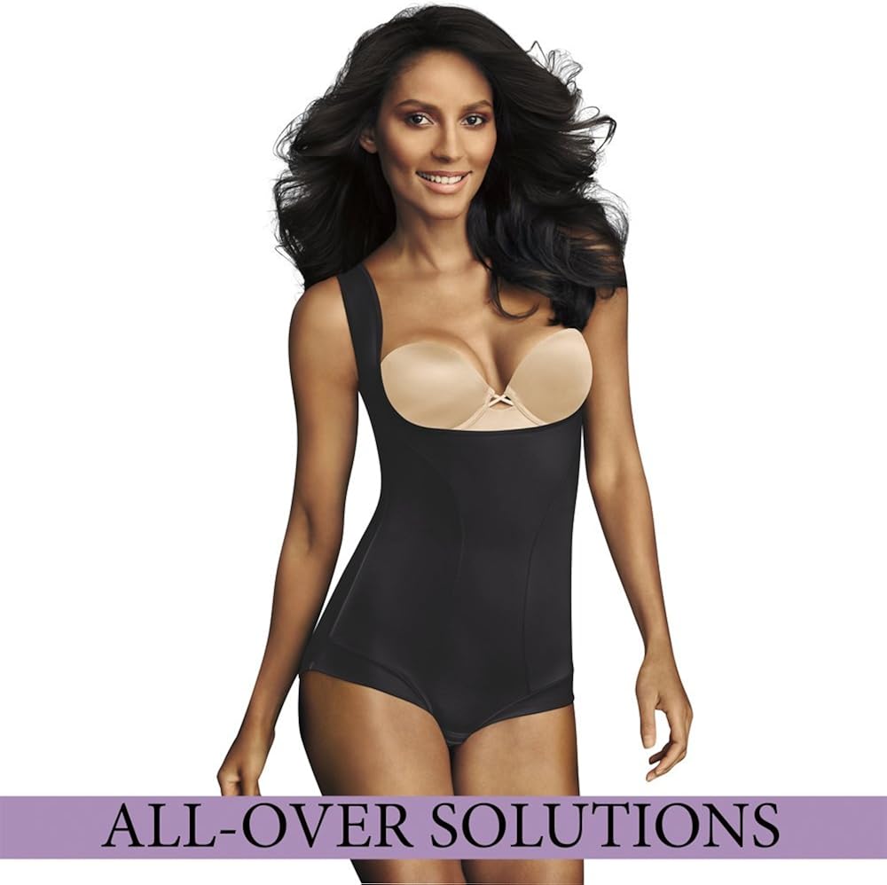Maidenform Women's Open Bust Body Shaper FL1856 at  Women’s Clothing store: Shapewear Bodysuits