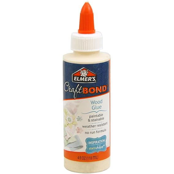 Elmer's Craft Bond Wood Craft Glue, 4Ounce, White