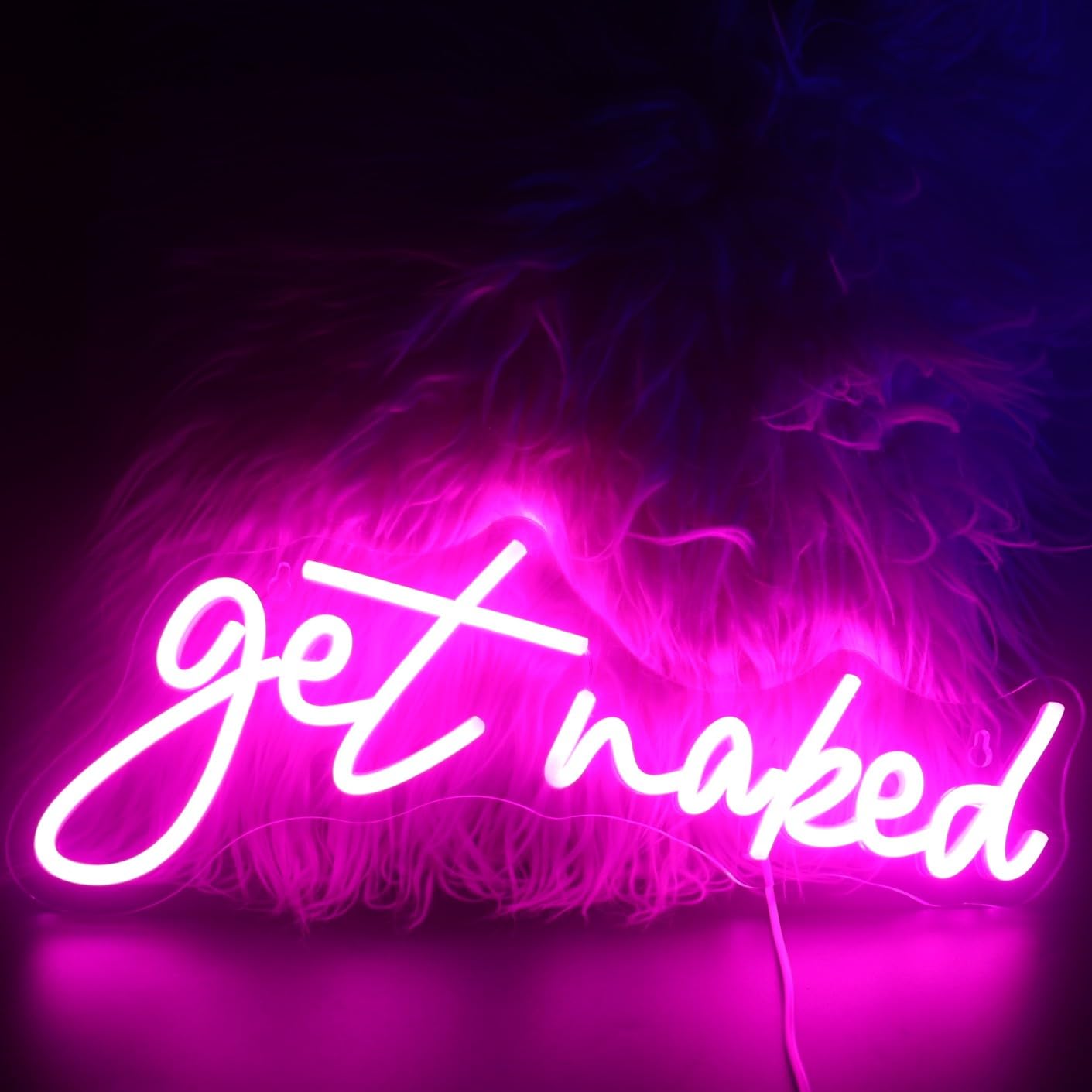 QiaoFei Led Get Naked Neon Sign Letters USB Powered