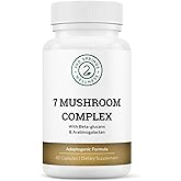 2nd Springs Organic Mushroom Complex - 7 Mushroom Supplement - Immune Support Nootropic & Adaptogenic Supplement with Lion's Mane, Chaga, Maitake, Shiitake, Reishi, Turkey Tails, Cordyceps Capsules