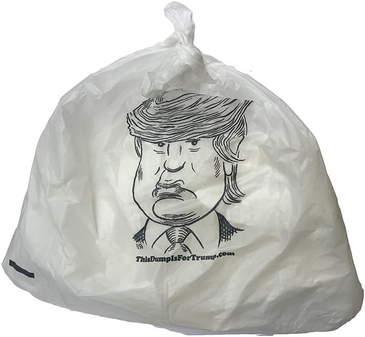 Irreverent Poopbags Pawfectchow Donald Trump Poop Bags with Caricature by Robert Grossman