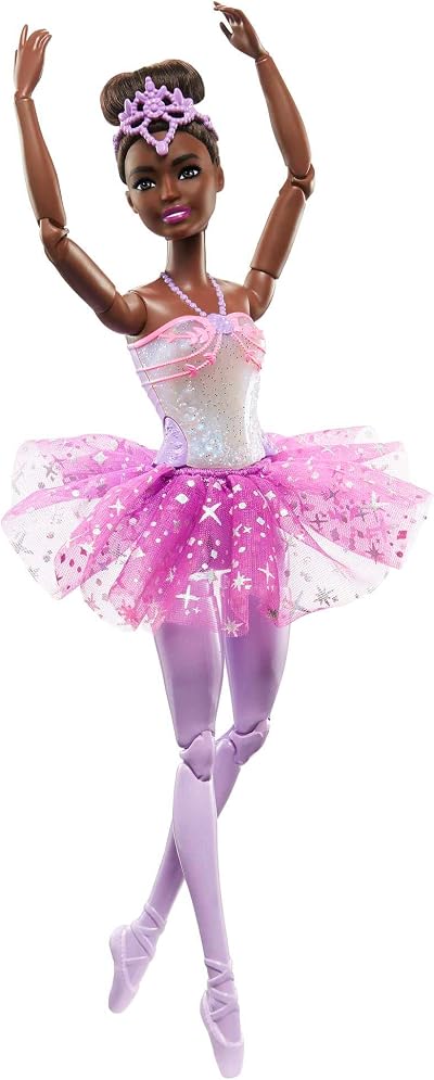 Barbie Dreamtopia Twinkle Lights Ballerina Doll Brunette Hair Light-Up Feature