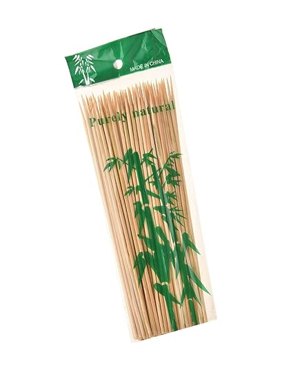 Prakritii Cultivating Green Bamboo Roasting Skewers/Kebab Sticks 8 Inches (Pack Of 100)