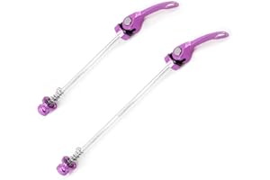 rningo 2pcs QR Skewers High-Strength Alloy Quick Release Skewers Front 115 mm Rear 147 mm Axle Set Fit for Road Bike