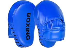 GINGPAI BOXING Curved Boxing Punching Mitt Boxing Pad, Arc Focus Hand Target Pad, Punching Mitt, Great for Karate, Muay Thai Kick, Sparring, Dojo, Martial Arts