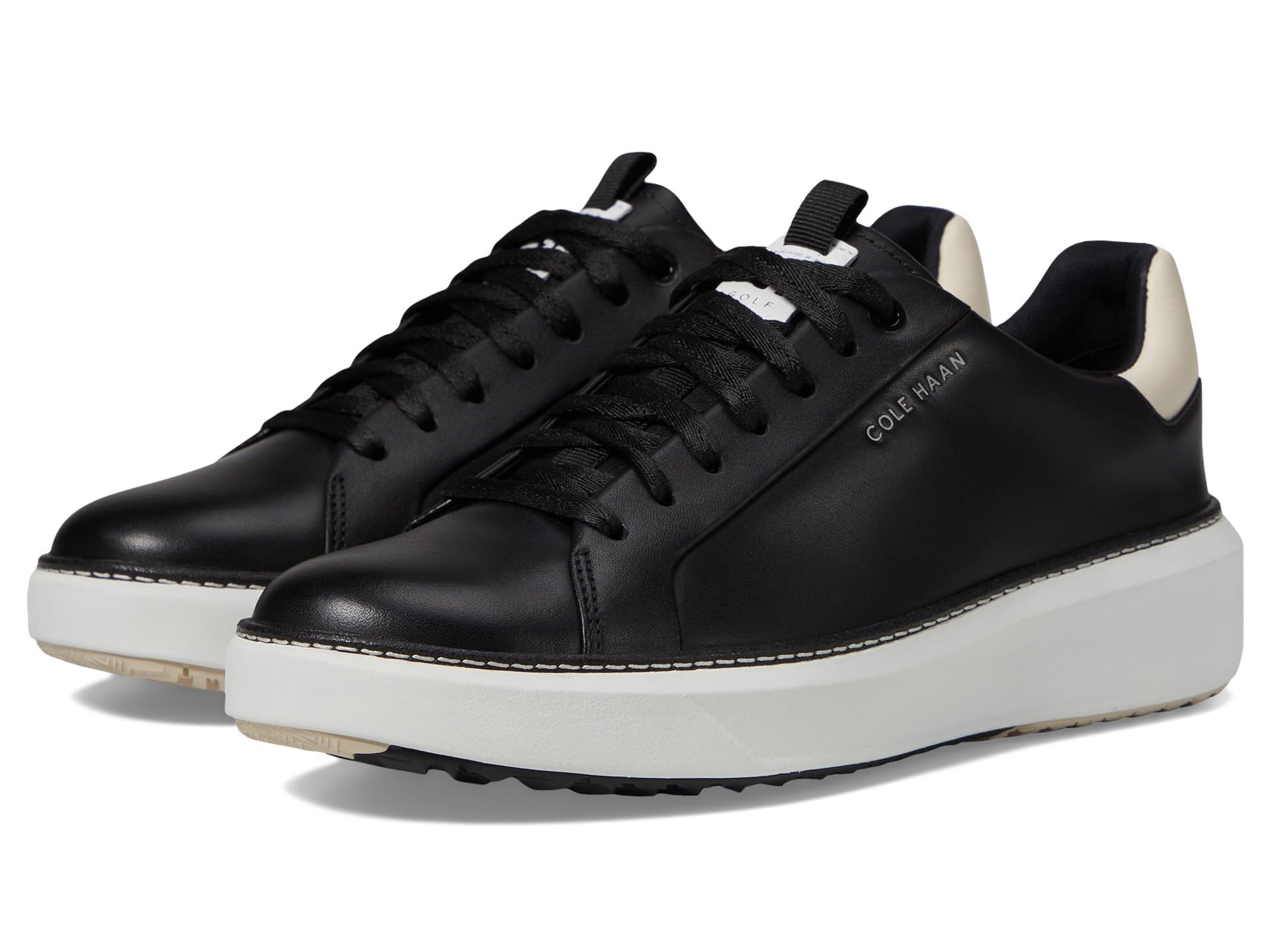 Cole Haan Womens Grandpro Topspin Golf, Black/Whitecap, 5.5-C US