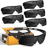 YENPK Tinted Safety Glasses for Men Women, Safety Goggles Impact Resistant, ANSI Z87.1+ UV400 Eye Protection, Anti Scratch