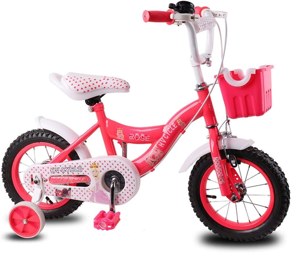 3-5 Year Old Children Bicycle with Stabilisers and basket 12 Inch Bike Apply to Outdoor Exercise