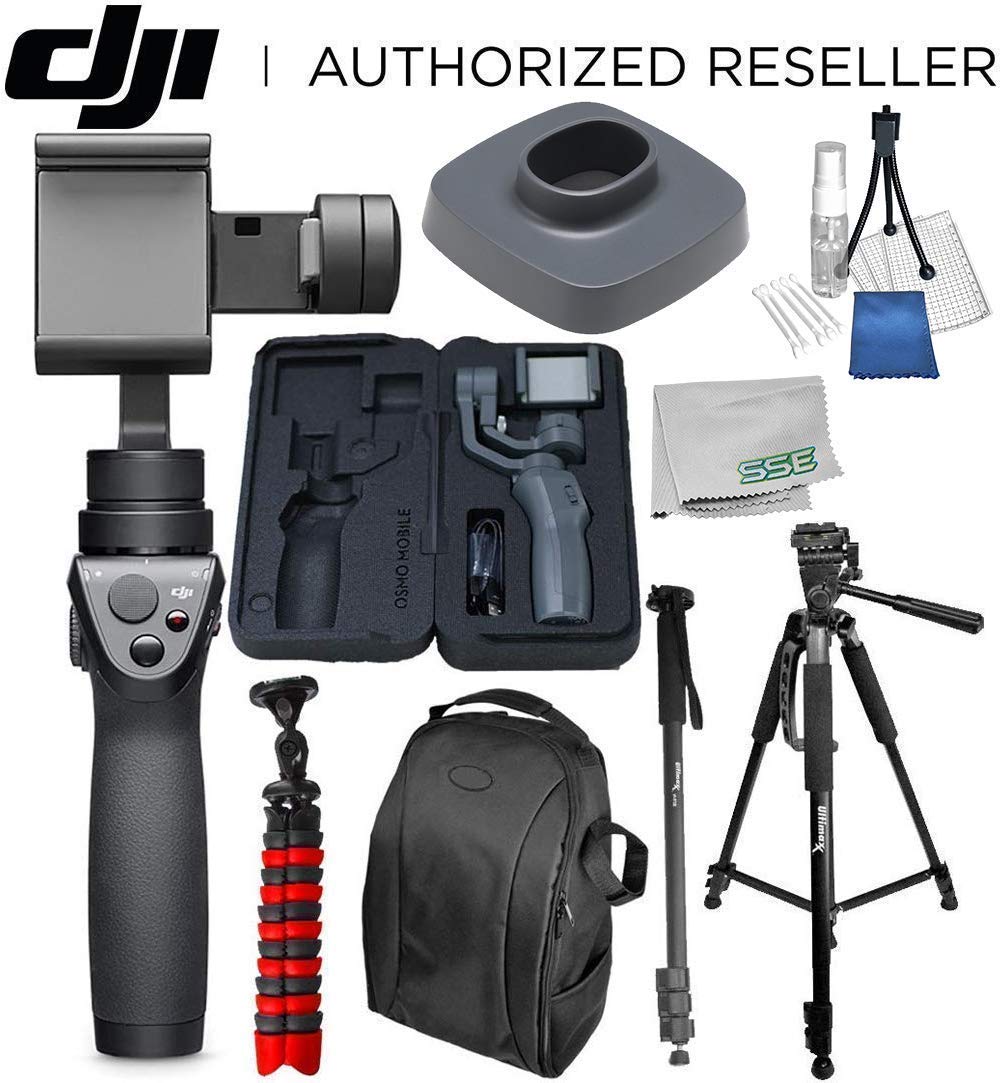 DJI Osmo Mobile 2 Handheld Smartphone Gimbal Stabilizer Ultimate On-The-Go Bundle