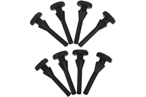 JECOMPRIS Replacement Cooker Feet Silicone Bumpers 8Pcs Black Heavy Duty Soft Feet for Slow Cooker and Rice