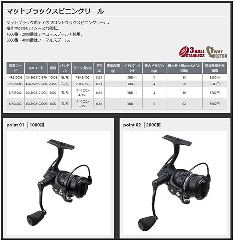 Amazon プロックス リール ネロスト Nrs1000s 1000s プロックス Prox スピニングリール