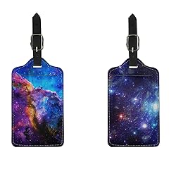 AFPANQZ Galaxy Nebula Design 2 Pieces Luggge Tags