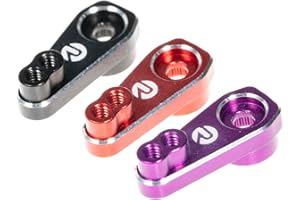 RampCrab RC Servo Horn, Diameter 4.9mm, 25T, Thread M2.0mm, Aluminium Alloy 7075, Mini Servo Arm Upgrade Accessory for FCX24, FCX18, CR-18P & Mini LMT, 3pcs