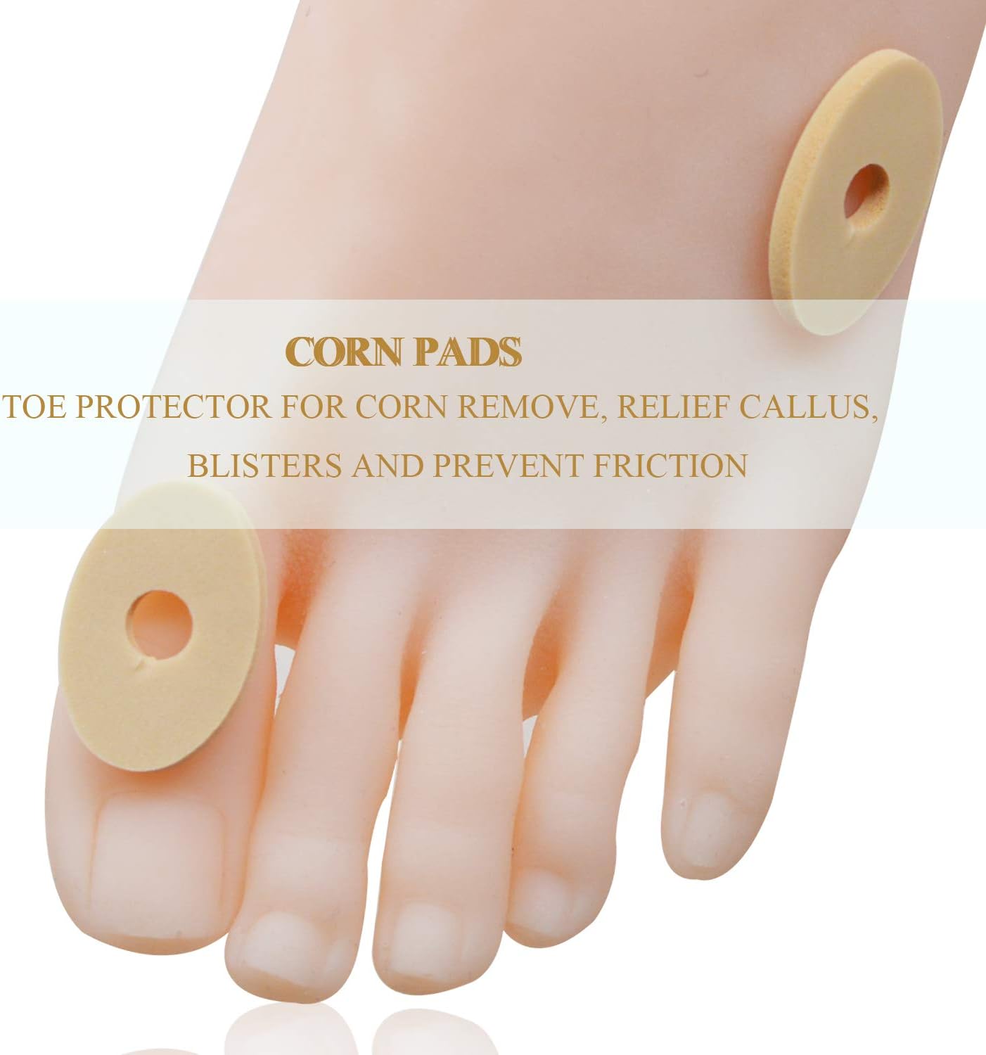 90 Pieces Callus Cushions Waterproof Corn Pads Toe Pads Soft Sticky Men and Women' s Toe Protectors for Feet, Toes, Heel (Beige, Rhombus): Health & Personal Care