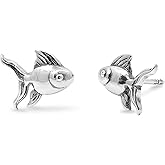 Boma Jewelry Sterling Silver Goldfish Stud Earrings