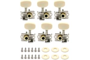 Metallor Guitar Machine Heads String Tuning Pegs Tuning Keys Tuners 3L 3R for Classical Guitar or Folk Acoustic Guitar Parts 