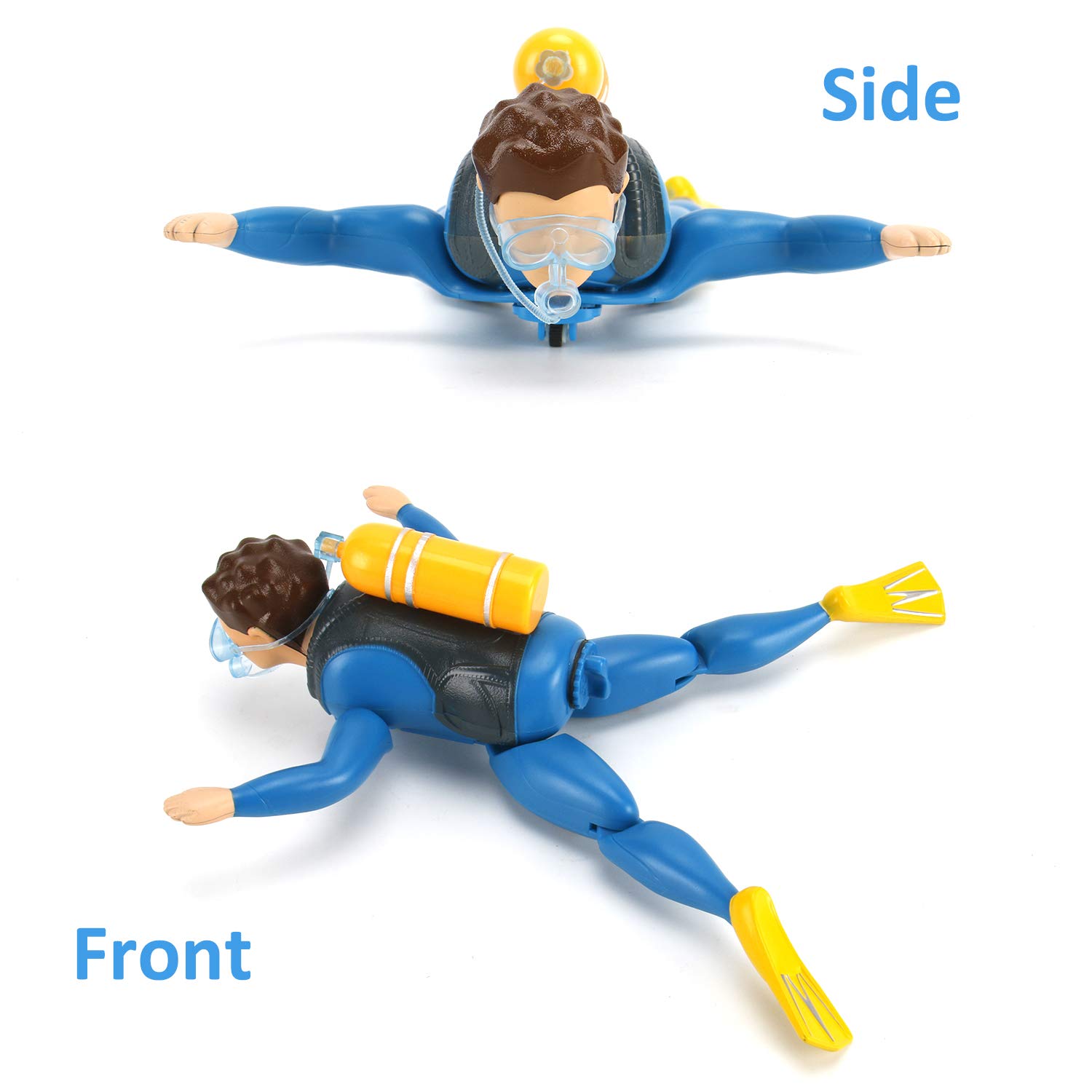 Underwater Adventurer Scuba Diver Man Swimming Bath Figure Electric