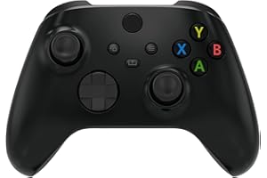 eXtremeRate Replacement Faceplate for Xbox Series X & S Controller - Personalize Your Control - Solid Black Custom Front Hous