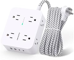 HANYCONY 8-Outlet Surge Protector Strip
