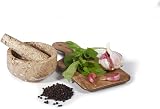 British Fossils Classic Fossilstone Pestle & Mortar - 4 inch Handmade view 2