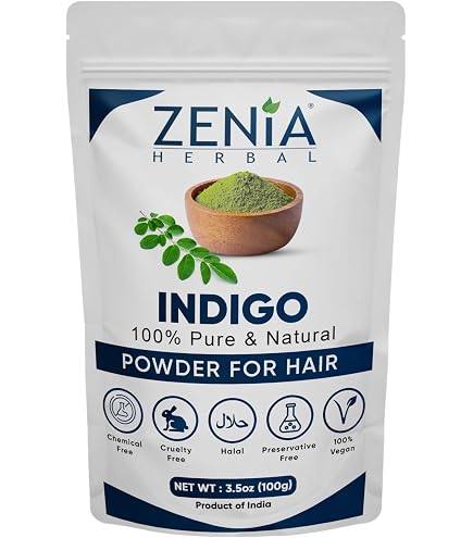 Amazon.com : 100 grams Zenia Indigo Powder and 100 grams Henna