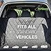 PetGoodsPro Car Dog Seat Cover – Non-Slip Waterproof Cover for All Types of Vehicles with Seat Anchors and Side Flaps – Protection from Fur and Dirt – Machine Washable