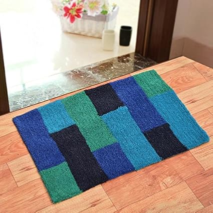 Generic India Fab Pure Cotton Anti Skid Water Obsorbing Door Mat - 20 inch x 30 inch, Multi Color