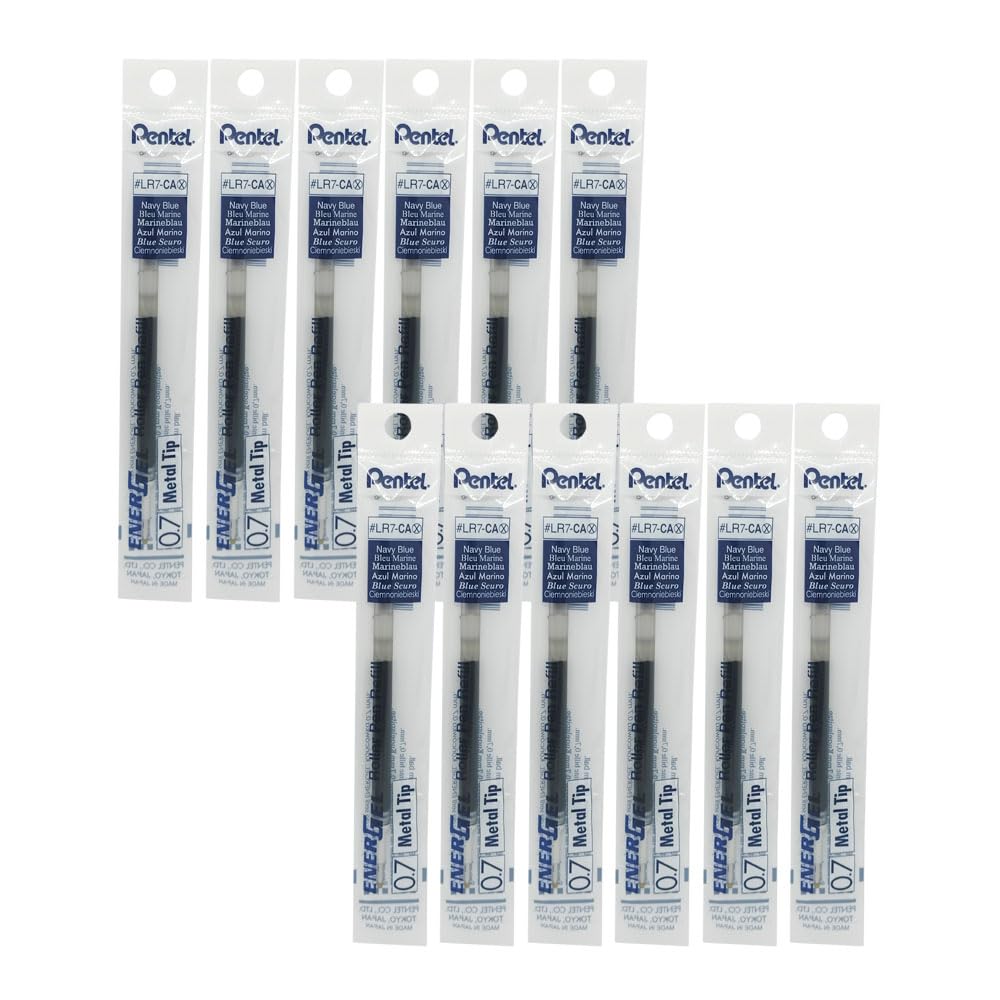 Pentel LR7-C Refill Ink for EnerGel Pentel BL57/77/107/108/407 Bleu/Nuit