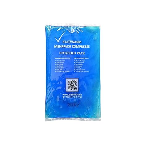 3 Stück 16 cm x 26 cm Kalt-Warm Kompresse Mehrfach kompresse Wiederverwendbar Coolpack Mikrowellen geeignet