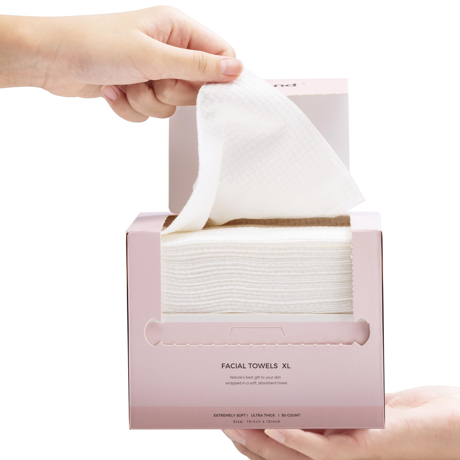 Disposable Face Towel Face Cloth Newest Thicker Large Size 10"X12" XL Dry Wipes Disposable for Washing Clean Skin Towels Facial Towels
