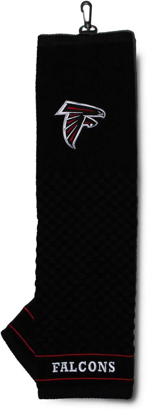 Team Golf NFL Atlanta Falcons Embroidered Golf Towel, Checkered Scrubber Design, Embroidered Logo : Sports & Outdoors