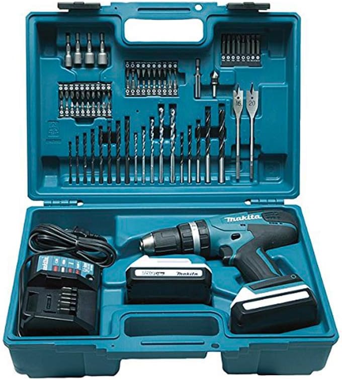 Makita HP457DWE10 Combi Drill, 18 V, Multi-Colour, 23.9 x 24 x 8.3 cm - Image 5