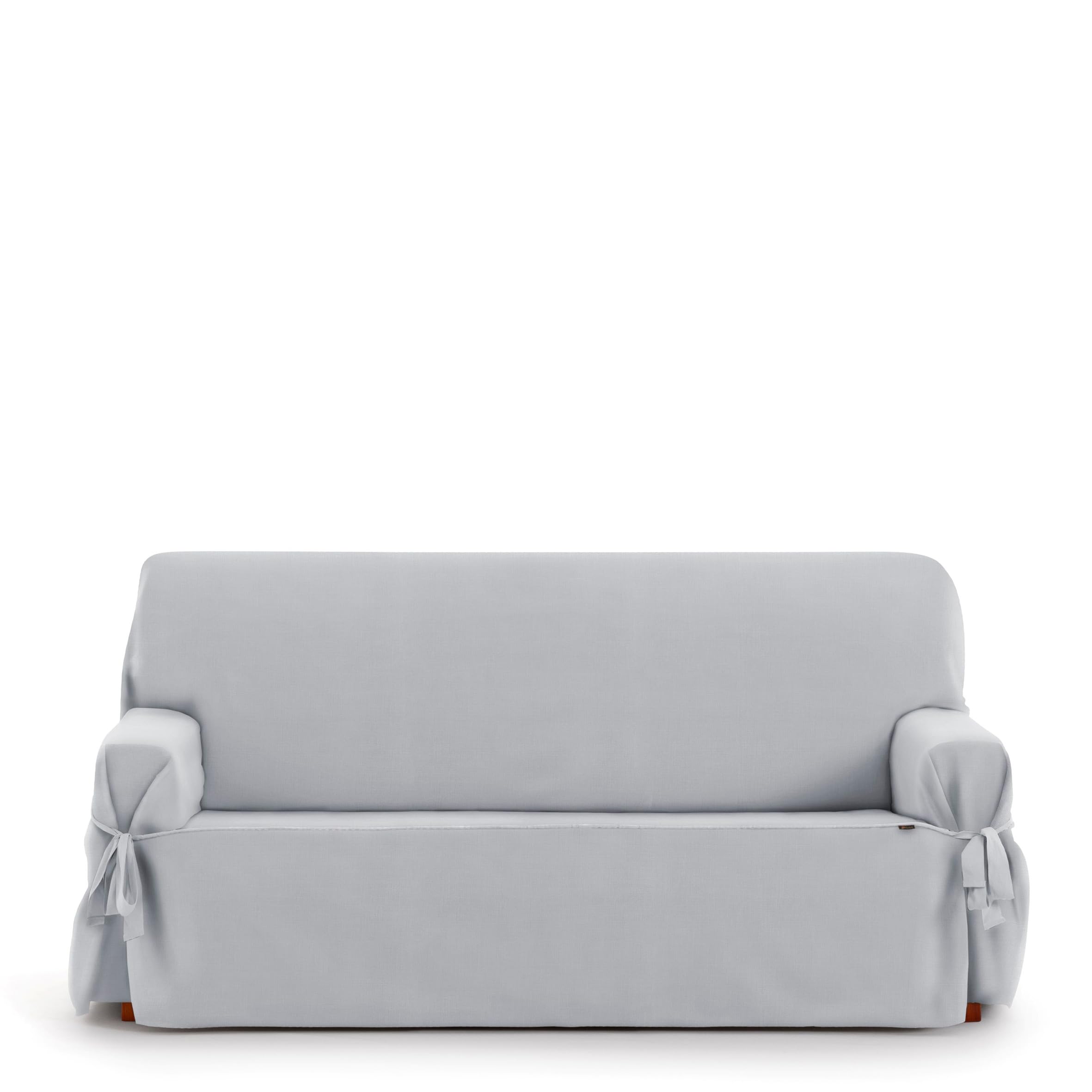 Eysa Universal Adjustable Sofa Cover with Ties East 2 Seater Colour 06/Grey